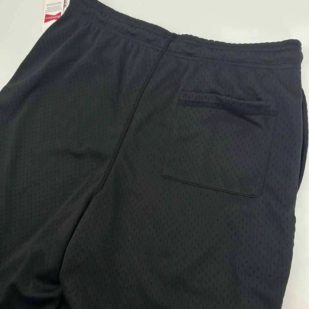 NWT Men's Pacsun x Budweiser Black Mesh Athletic Shorts Horse sz S x 8.5